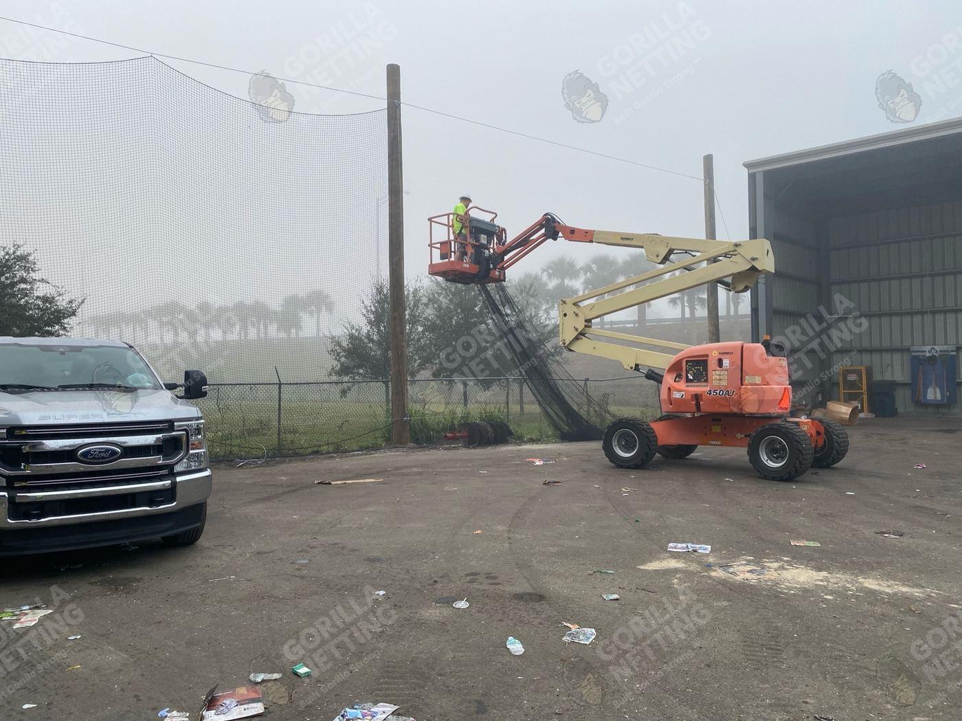 Barrier Netting Installation for Waste Connections
