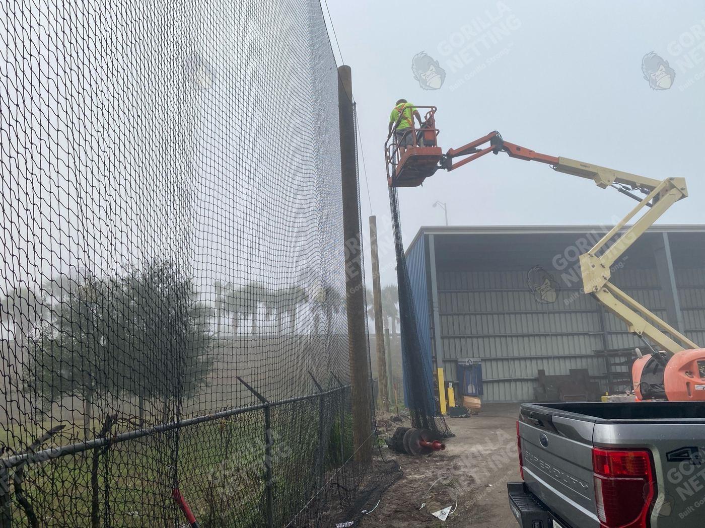 Barrier Netting Installation for Waste Connections