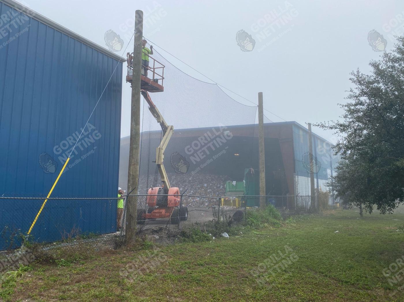 Barrier Netting Installation for Waste Connections