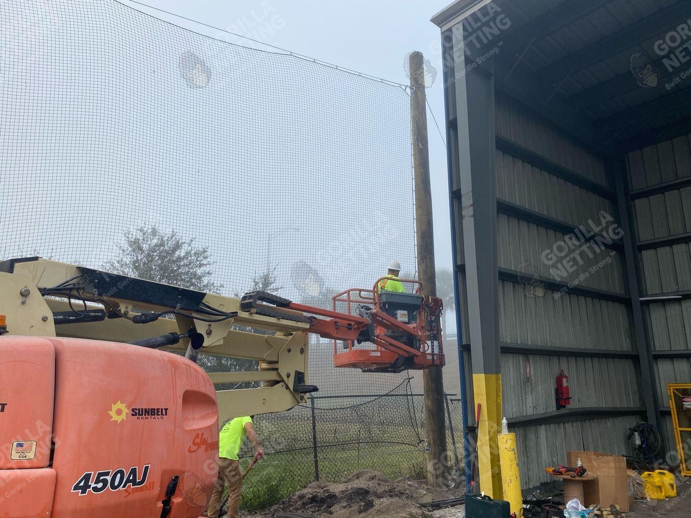 Barrier Netting Installation for Waste Connections