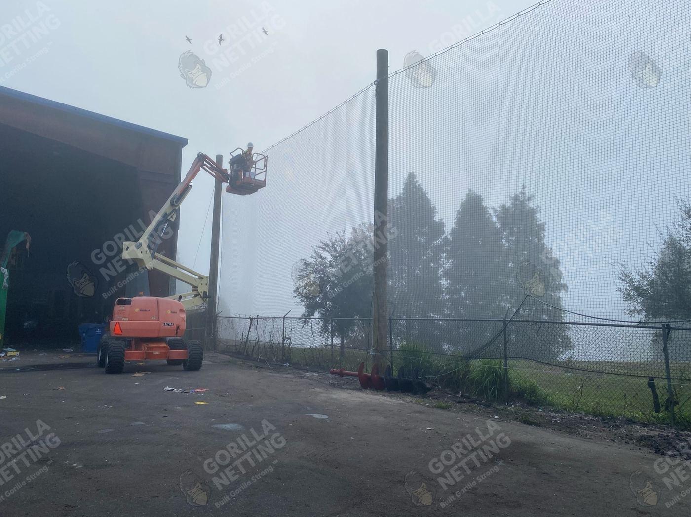 Barrier Netting Installation for Waste Connections