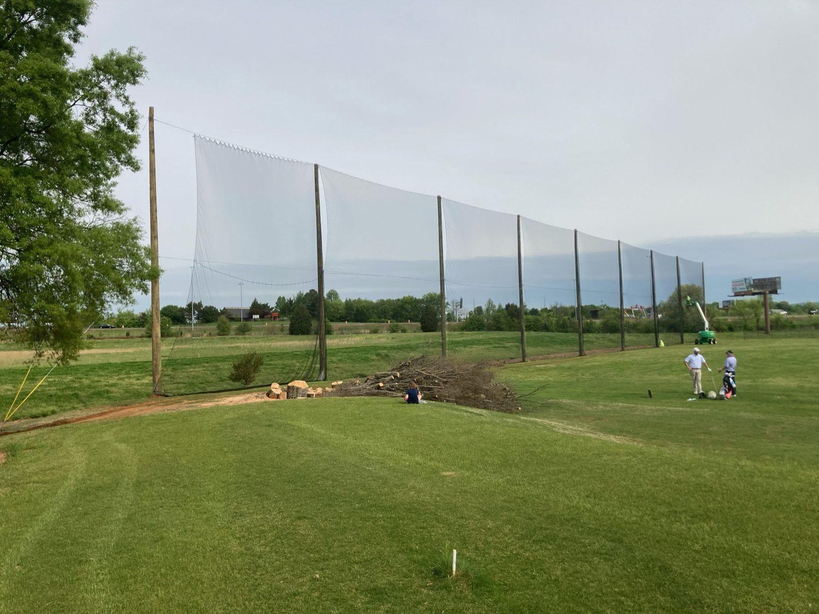 Driving Range Netting Installation at Madison Golf Center