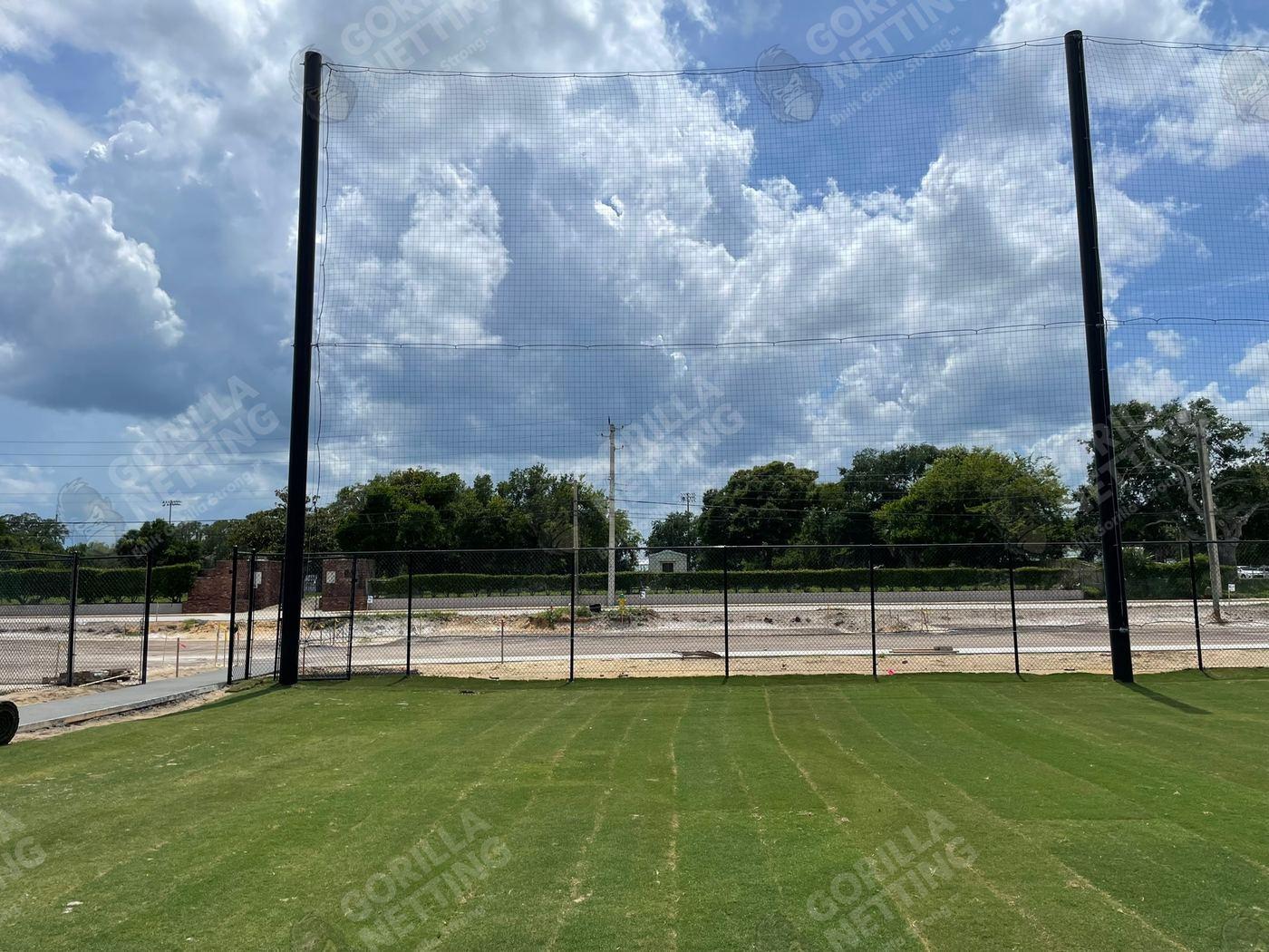 Baseball Barrier Netting Installation at Daytona State College