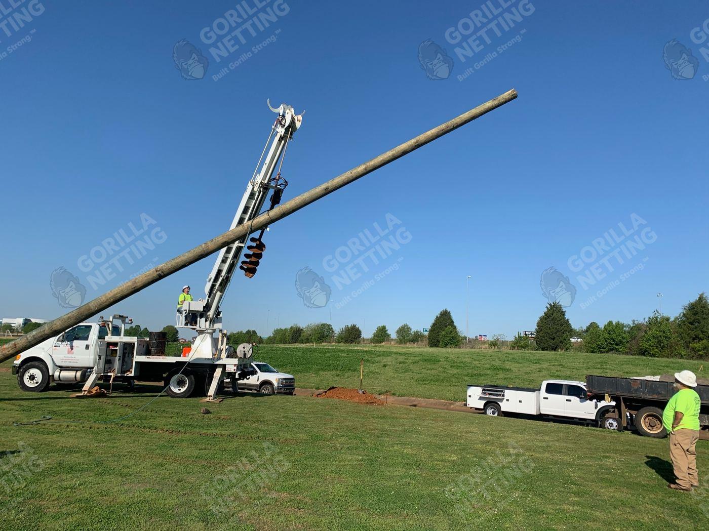 Driving Range Netting Installation at Madison Golf Center