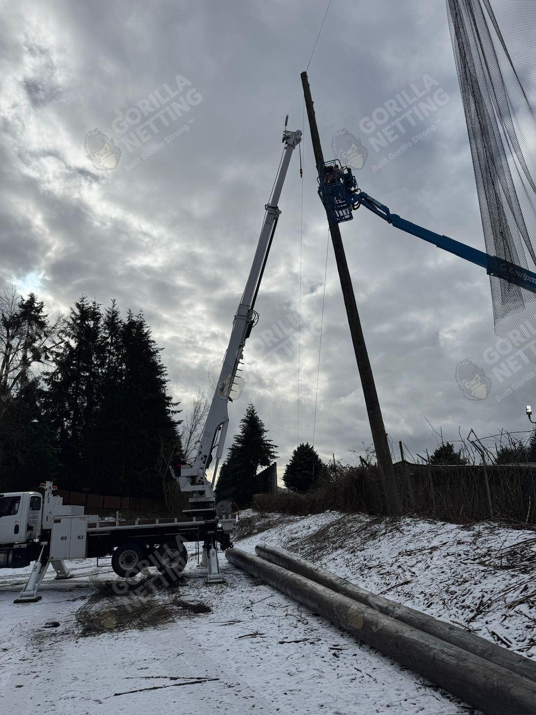 Pole Replacement & Netting Installation at Puetz Driving Range