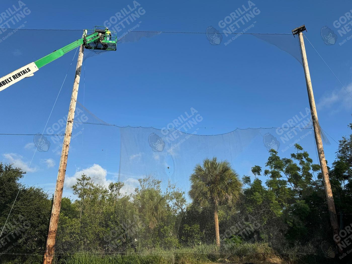 Driving Range Netting Panel Replacement at Stirling Park