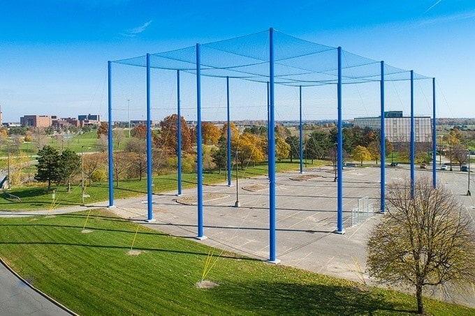 Netted Drone Enclosure for University At Buffalo, by Gorilla Netting