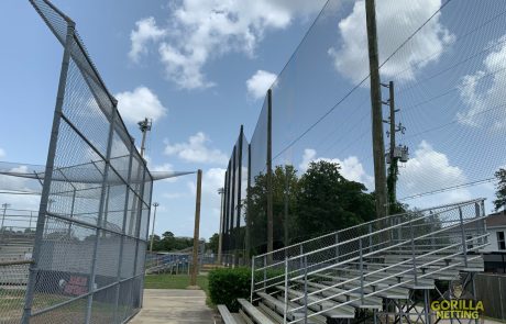 Baseball Field Perimeter & Overhead Netting System Installation by Gorilla Netting
