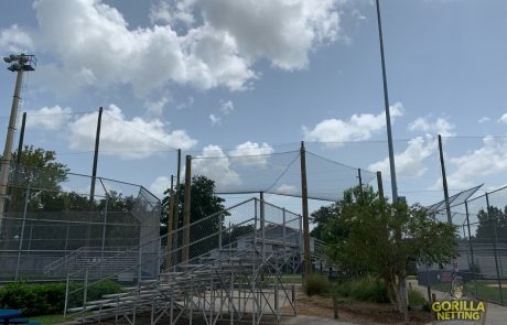 Baseball Field Perimeter & Overhead Netting System Installation by Gorilla Netting