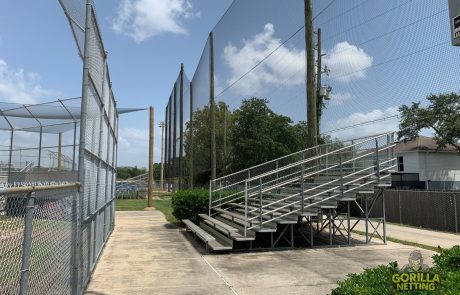 Baseball Field Perimeter Netting System Installation by Gorilla Netting