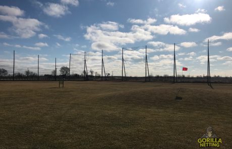 Golf range netting at sugar grove golf center