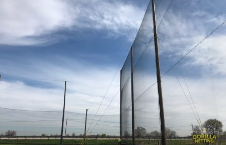 Golf range netting at sugar grove golf center