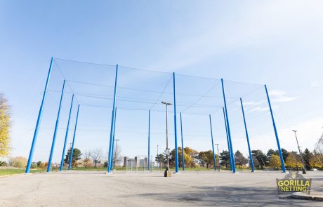 Netted Drone Enclosure Installation at University at Buffalo, by Gorilla Netting